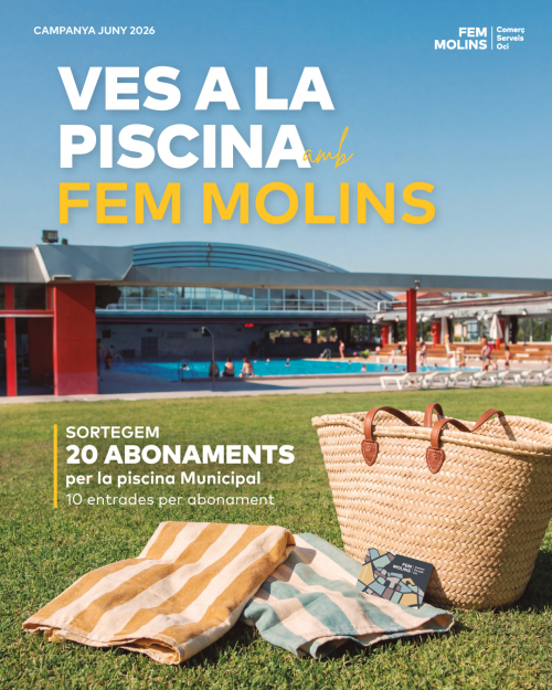 VES A LA PISCINA AMB FEM MOLINS!